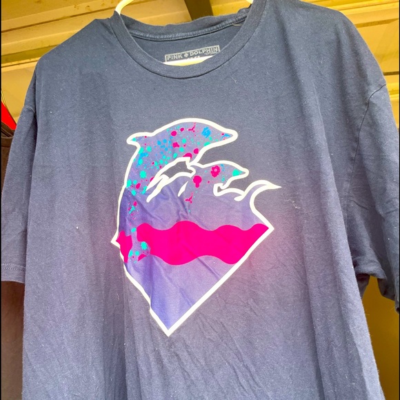 2 Pink Dolphin Shirts - Picture 2 of 2